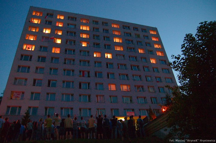 Akcja po wtargnięciu policji na teren akademika w 2008 roku